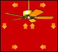 ceiling fan clock